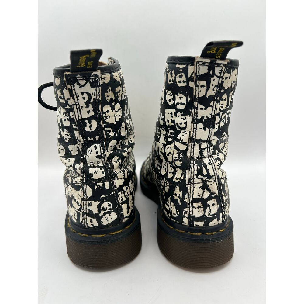 RARE VTG Dr Martens 1460 Boots England Andy Warhol Face Prints  UK 5 EU 38 US 7 - Picture 8 of 13